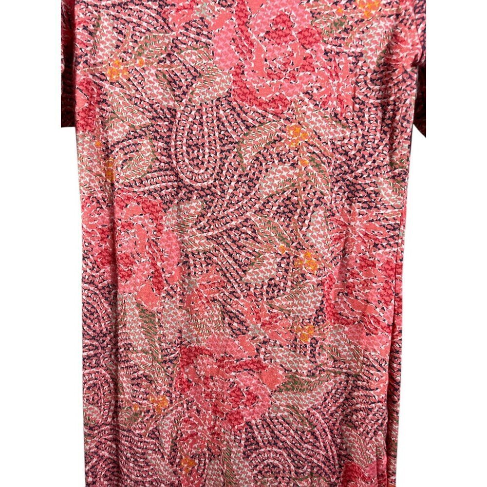LuLaRoe Julia Women's Multi Pink Pattern Dress - Picture 3 of 7